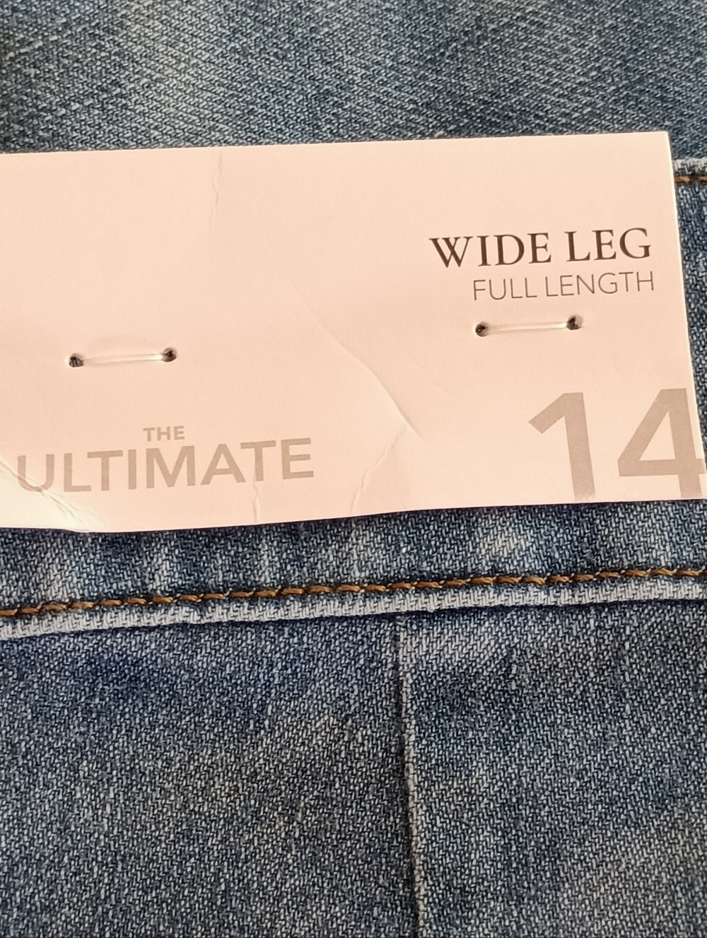 NWT Soft Surrounding High-Rise Wide Leg Jeans in Light Blue Size 14 - Picture 11 of 17